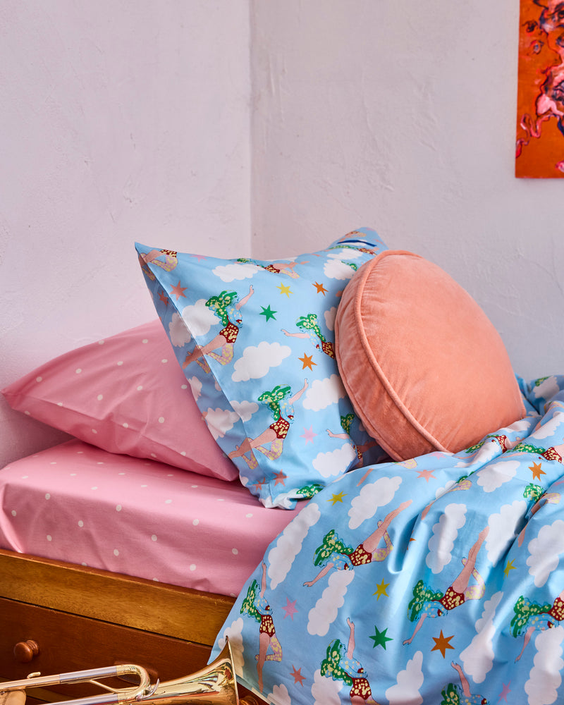 Kip&Co x The Beatles Lucy In The Sky With Diamonds Organic Cotton Pillowcase