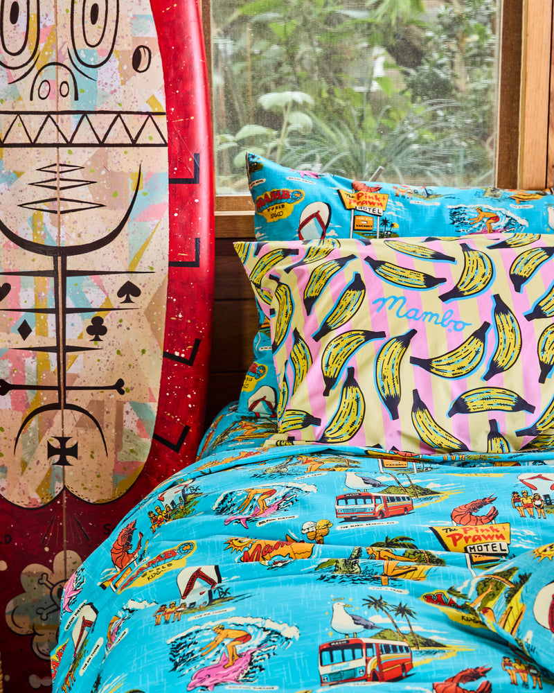 Kip&Co x Mambo Going Bananas Organic Cotton Pillowcase