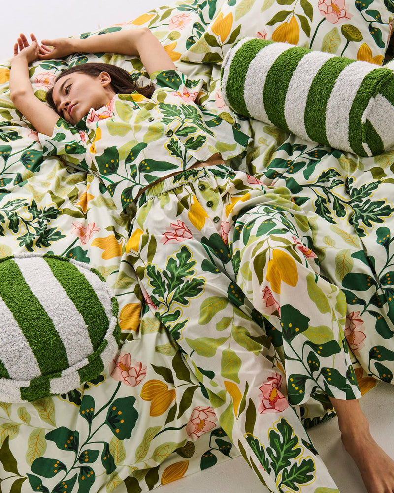 Wander Adult Organic Cotton Short Sleeve Shirt & Pant Pyjama Set