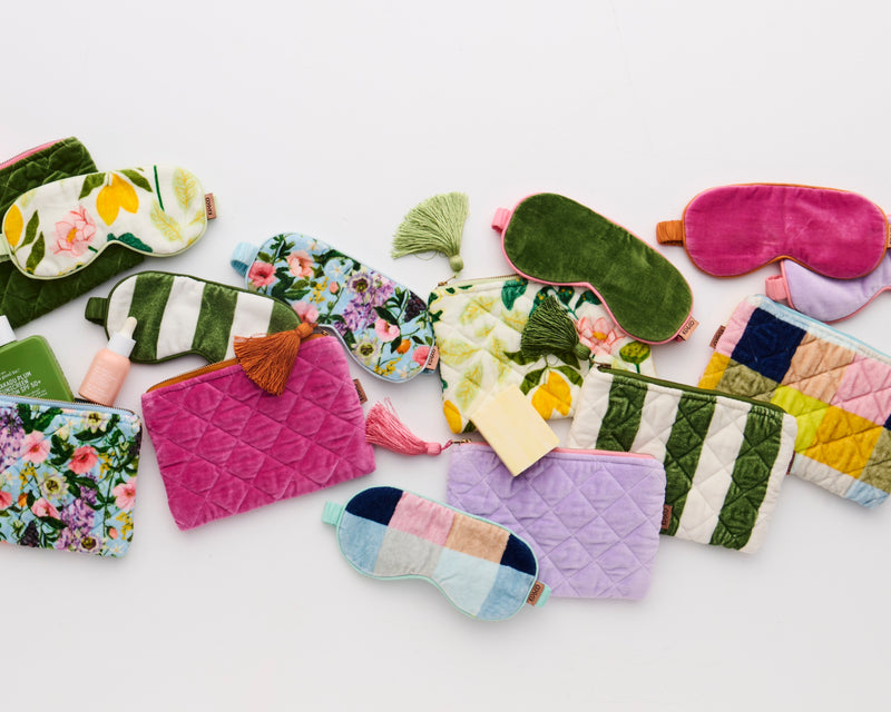 Festive Cheer Velvet Bon Bon Eye Mask 4P Set