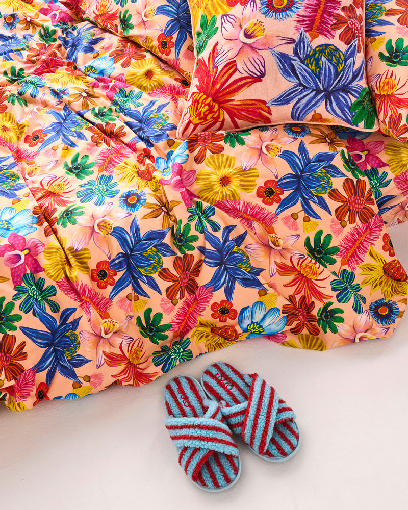 Wild Flowers In Bloom Organic Cotton Quilt Cover