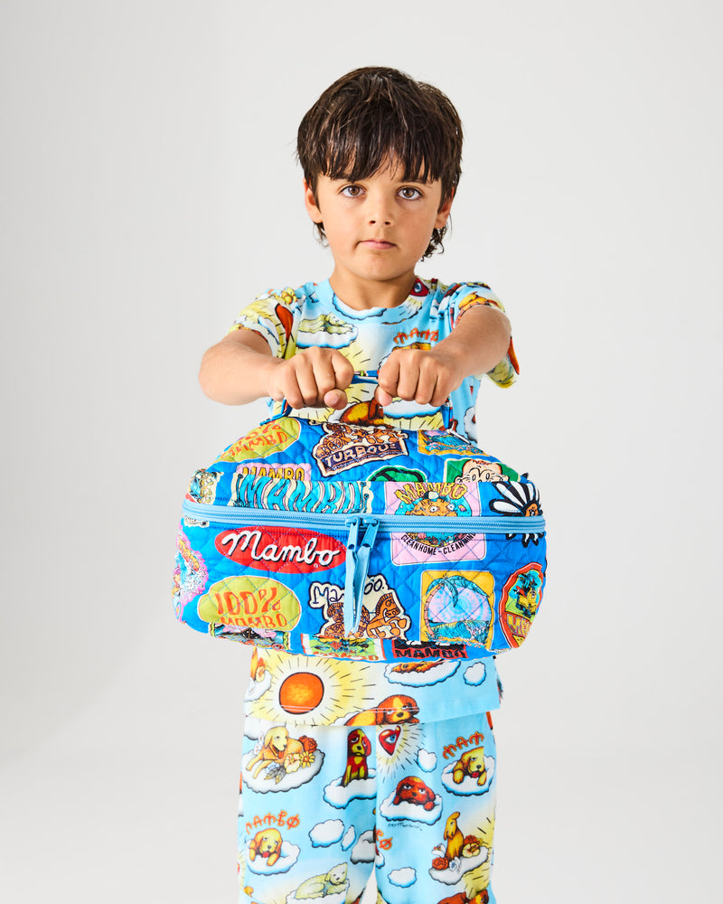 Kip&Co x Mambo Sticker Club Quilted Cotton Toiletry Case