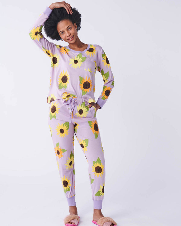 Sunflower Sunshine Long Sleeve Pyjama Top + Slouch Pant Set