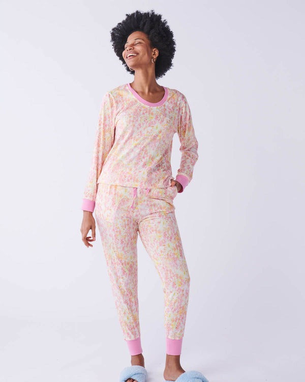 Budding Blossom Long Sleeve Pyjama Top + Slouch Pant Set