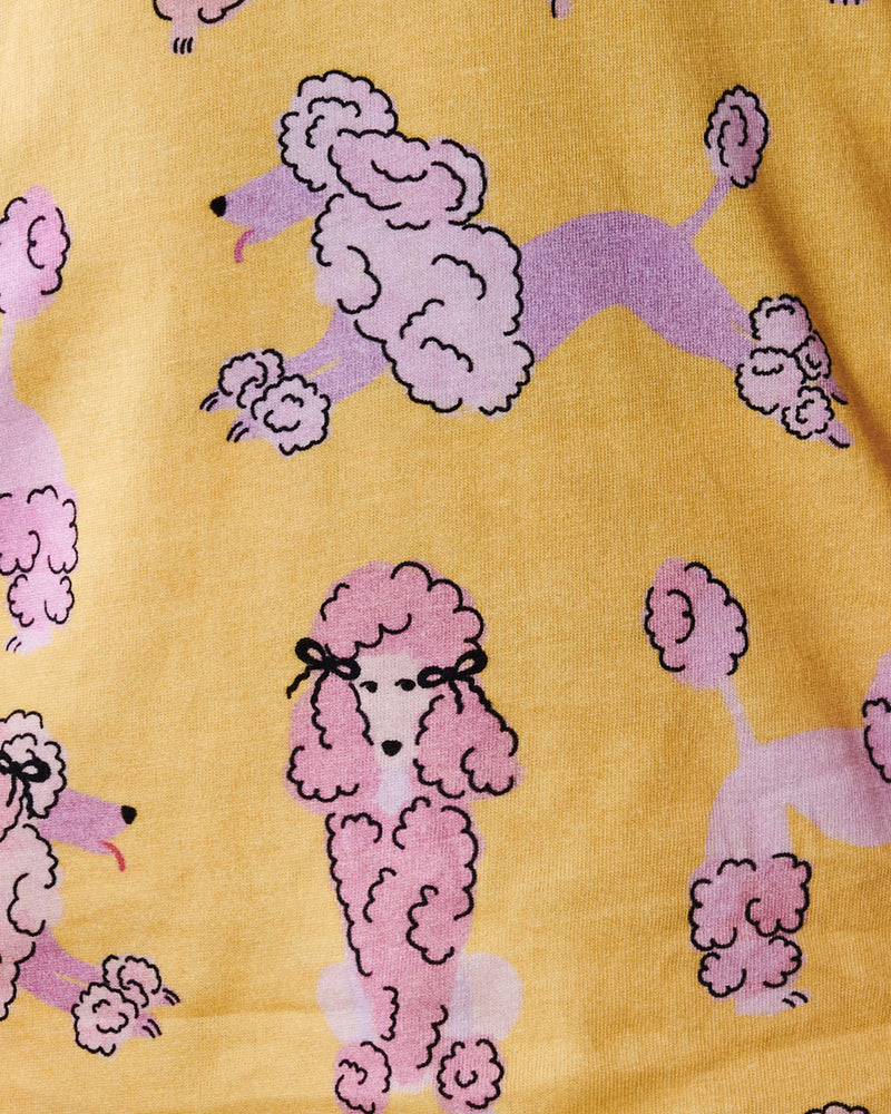 Pink Poodle Organic Cotton Long Sleeve Top & Pant Pyjama Set