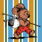 Kip&Co x Blinky Bill Adventures With Blinky Quilted Cotton Toiletry Purse