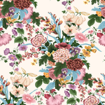 Belle Floral Organic Cotton Flat Sheet