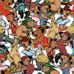 Kip&Co x Blinky Bill Blinky And Friends Organic Short Sleeve Romper