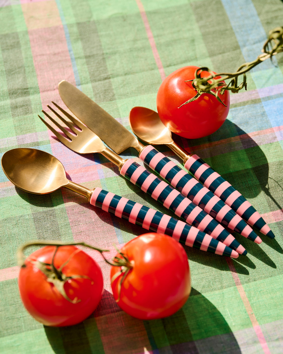 Florence Stripe Brasserie Cutlery Set Of 8