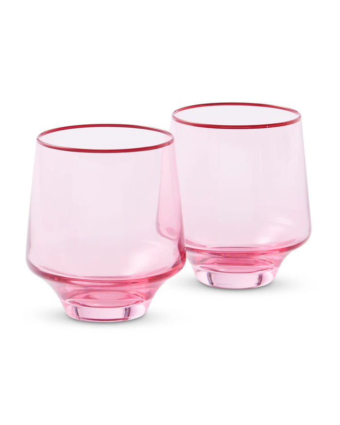 Rose With A Twist Tumbler Glass 2P Set