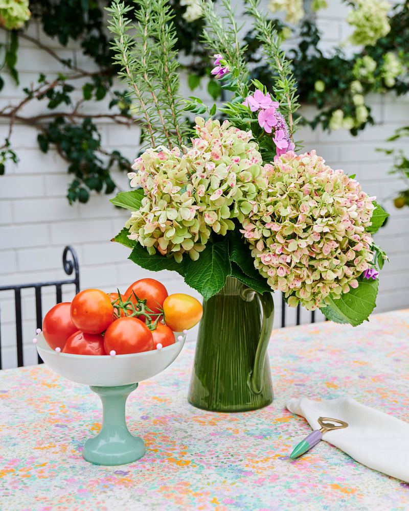 Little Bit Ditsy Rectangular Linen Tablecloth