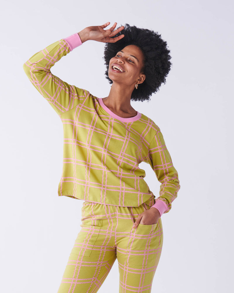 Miss Squiggle Sprout Organic Cotton Long Sleeve Pyjama Top