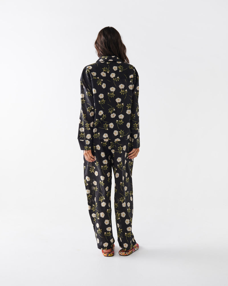 Wild Rose Organic Cotton Long Sleeve Shirt & Pant Pyjama Set