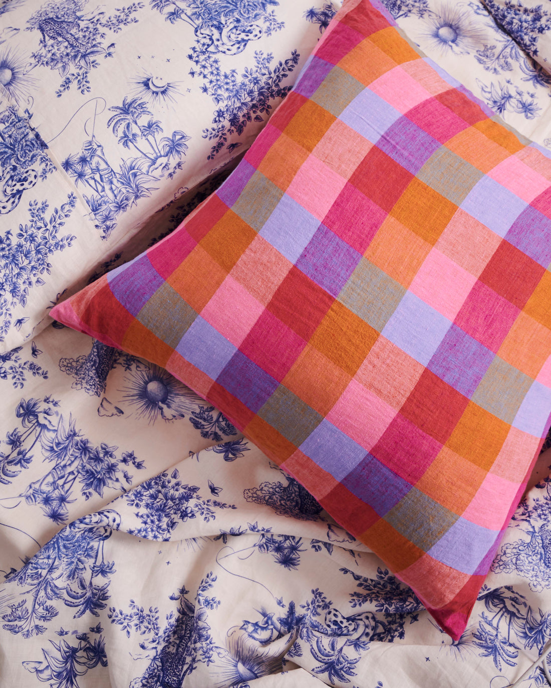 Tutti Frutti Linen European Pillowcases