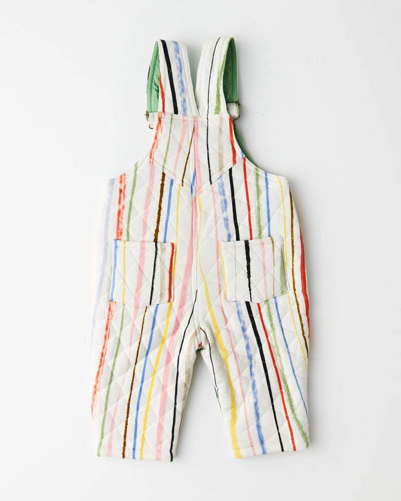 Drawn Up Baby Quilted Fleece Overalls