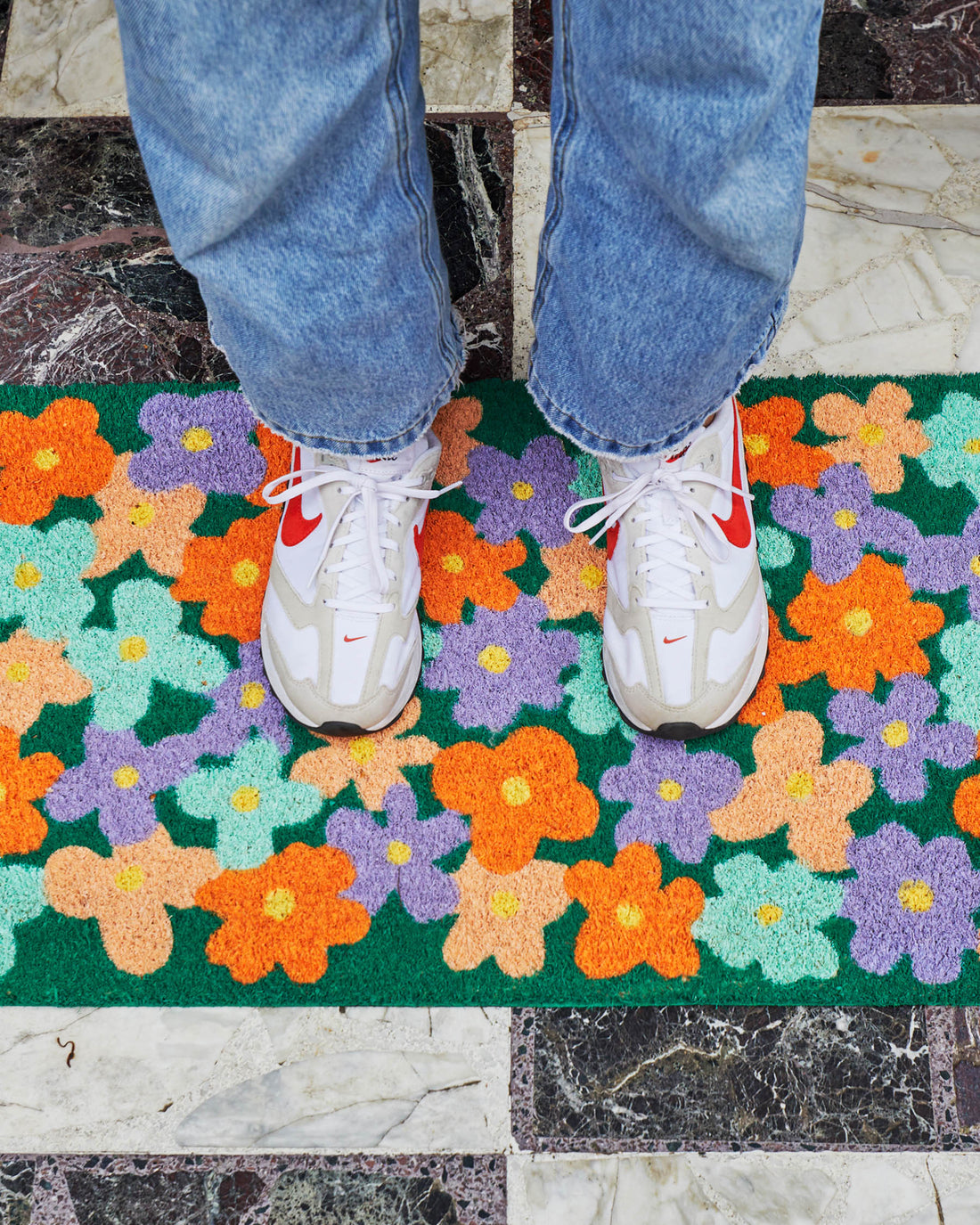 Bush Daisy Coir Door Mat