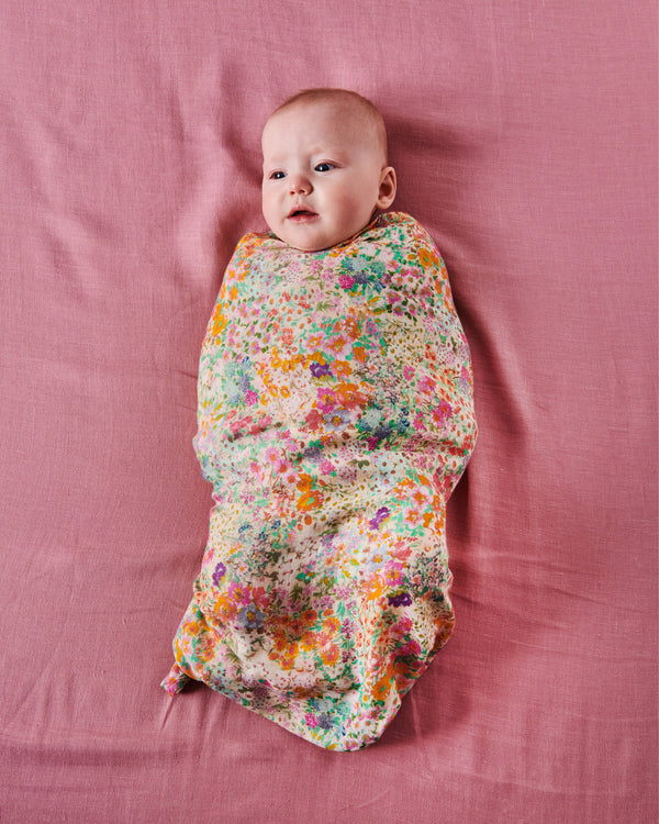 Little Bit Ditsy Bamboo Swaddle