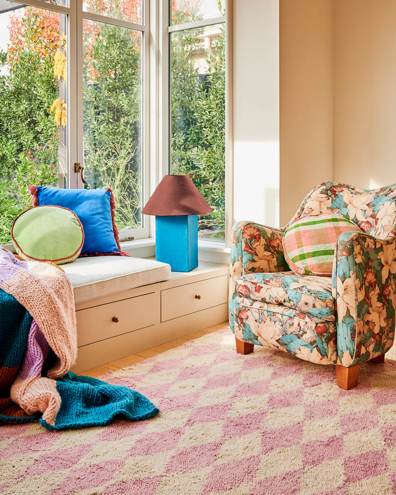 Pinnacle Lamp Paprika & Malibu Blue