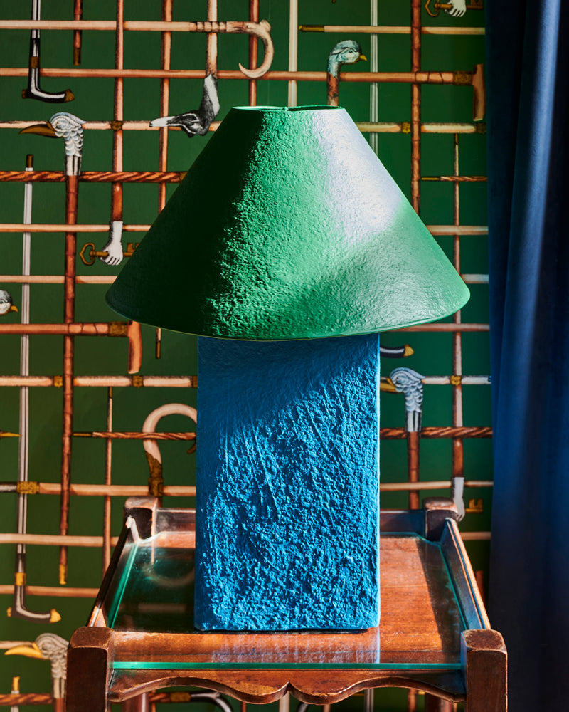 Pinnacle Lamp Forest Fern & Malibu Blue