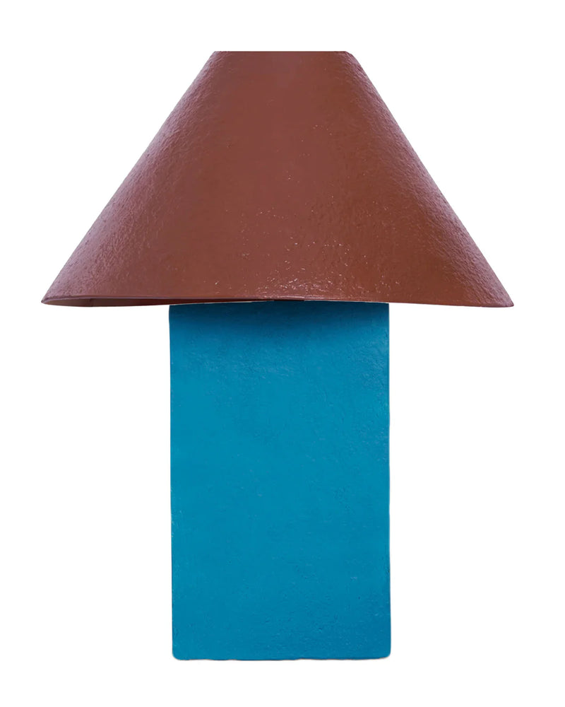 Pinnacle Lamp Paprika & Malibu Blue