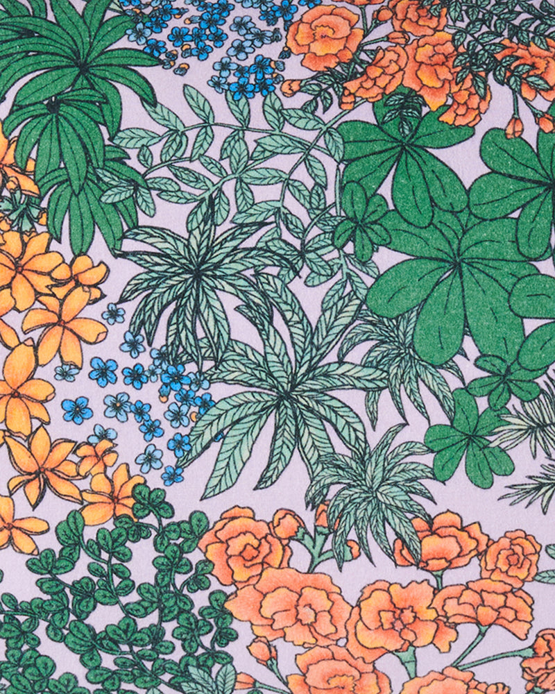 Atrium Lilac Flannelette Quilt Cover