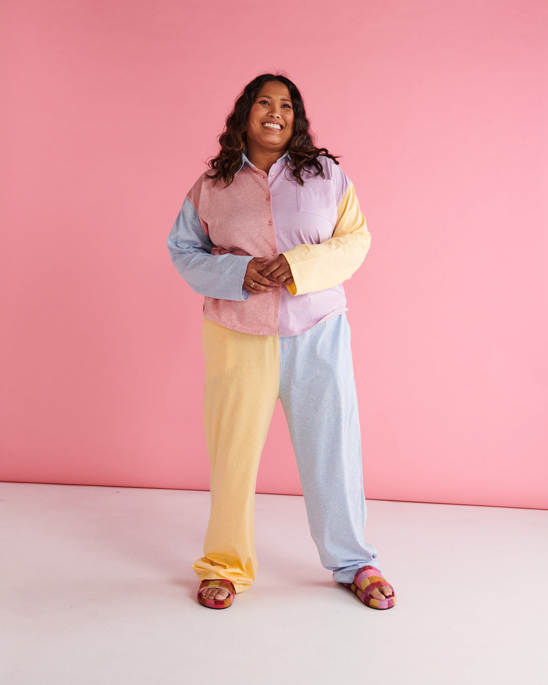 Sweet Pea Organic Cotton Adult Long Sleeve Shirt & Pant Pyjama Set