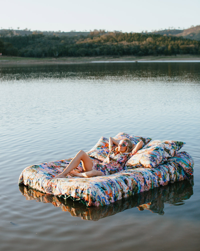 Kip&Co x Kezz Brett Waterlily Waterway Organic Cotton Pillowcases