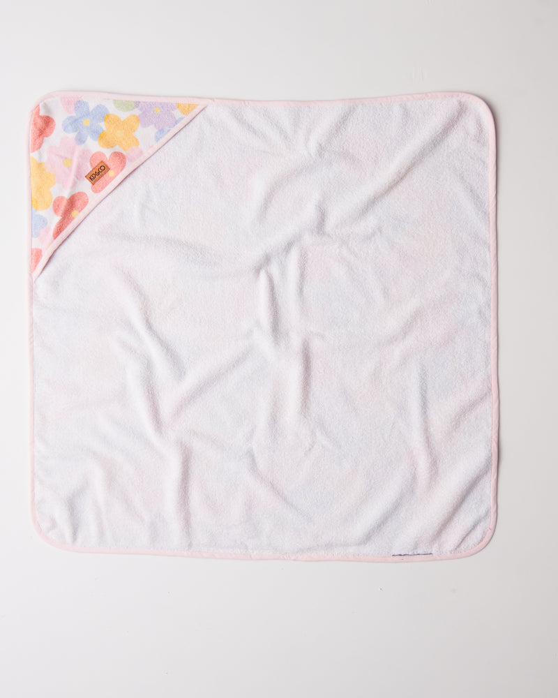 Paper Daisy Printed Terry Baby Towel