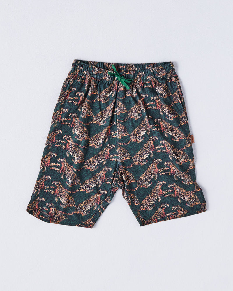 Cheetah Short Sleeve Tee & Short Pyjama Set