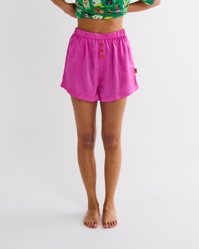 Flirty Satin Shorts & Cami Pyjama Set