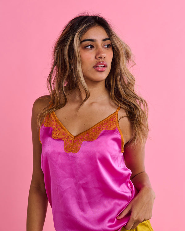 Flirty Satin Shorts & Cami Pyjama Set