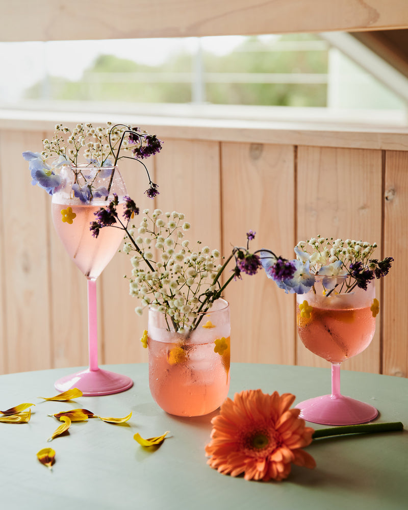 Flower Power Carafe & Glass