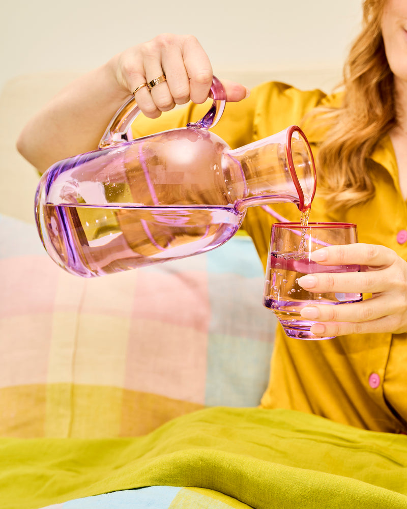 Lilac Colour Block Water Jug