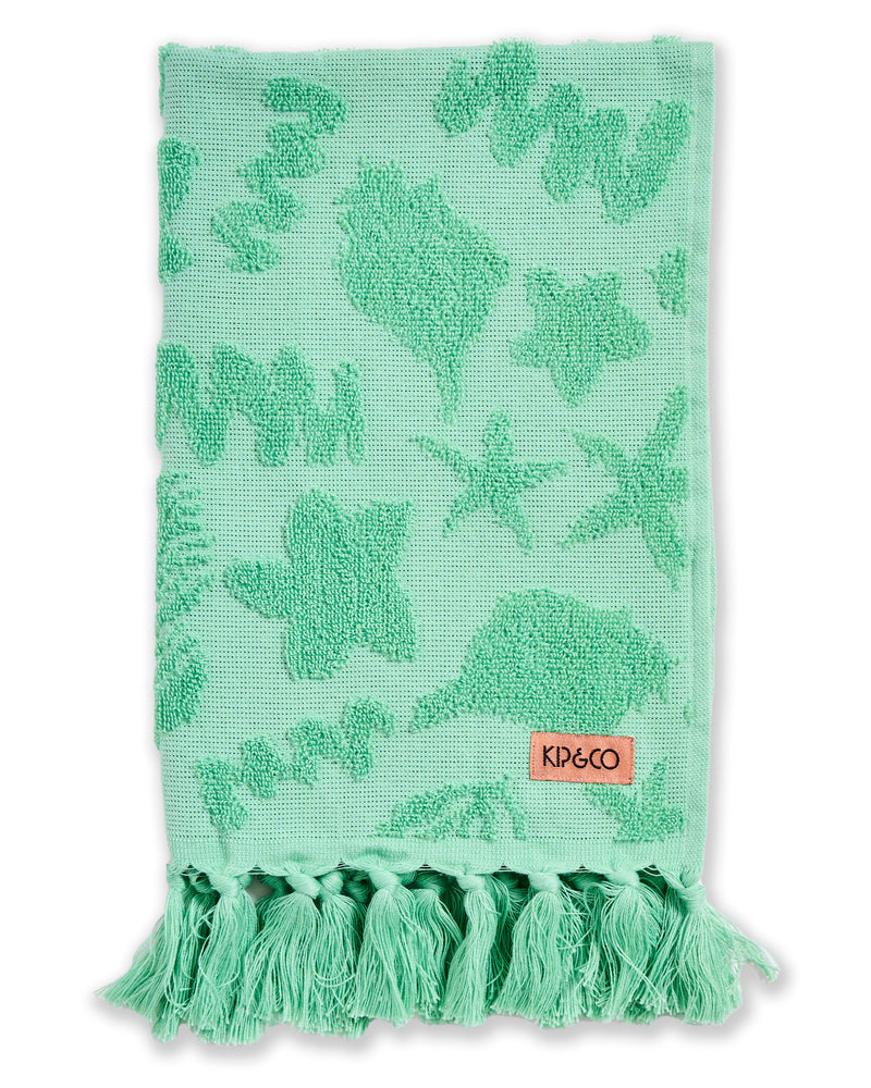 Jade Rock Pool Terry Hand Towel