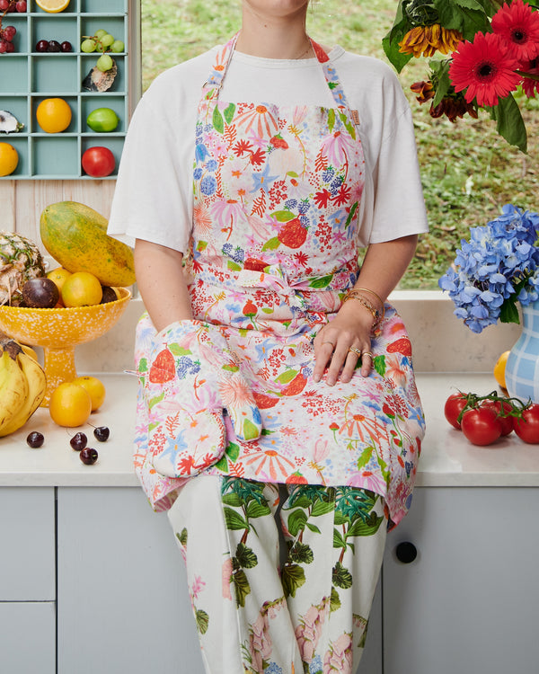 Meandering Meadow Linen Apron