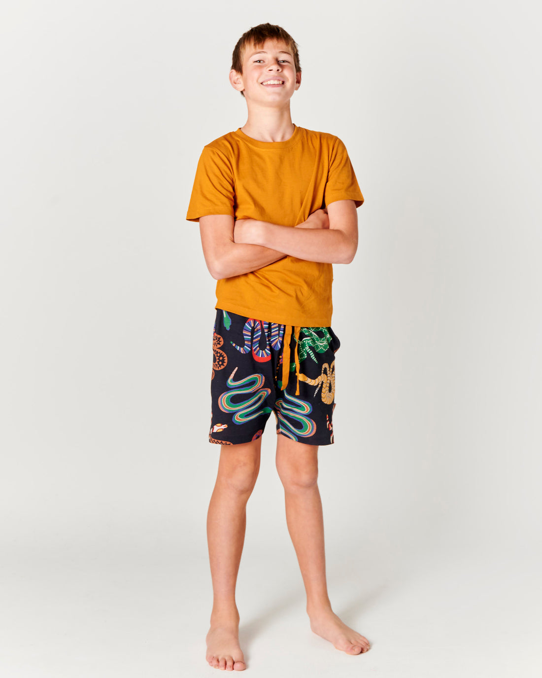 Snake Pit Teen Organic Cotton Short Sleeve Tee & Short Pyjama Set