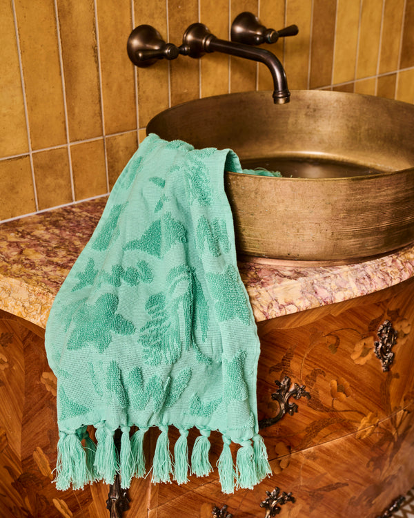 Jade Rock Pool Terry Hand Towel