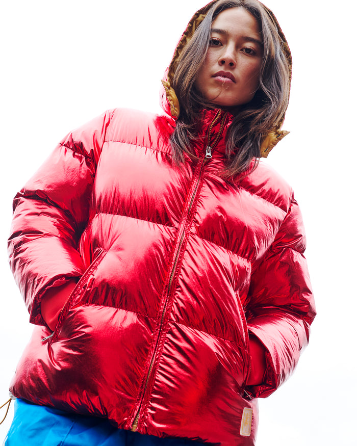 Dangerously Red Adult Puffa Jacket