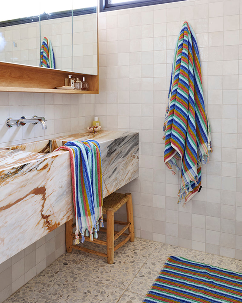 Madeira Stripe Turkish Hand Towel