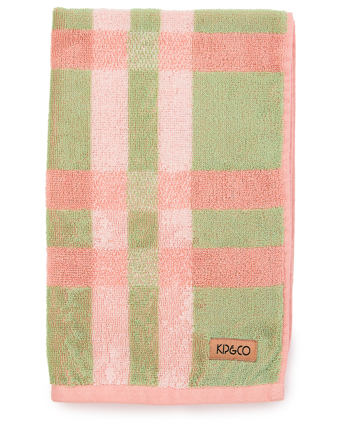 Pistachio Tartan Terry Hand Towel