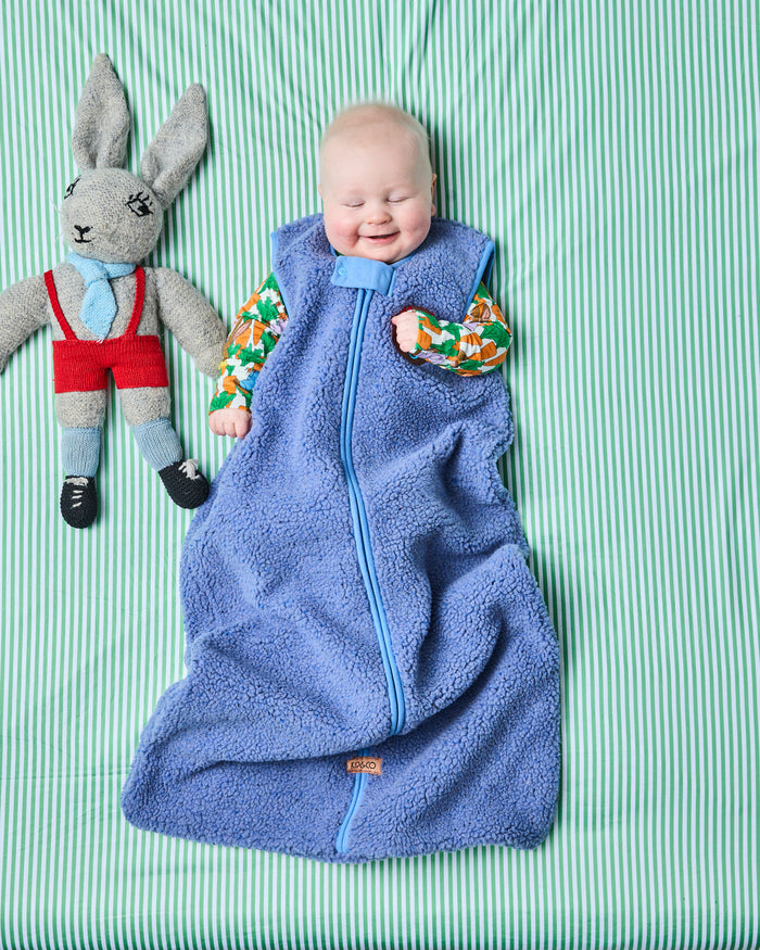 Blue Sprinkle Sherpa Sleep Bag