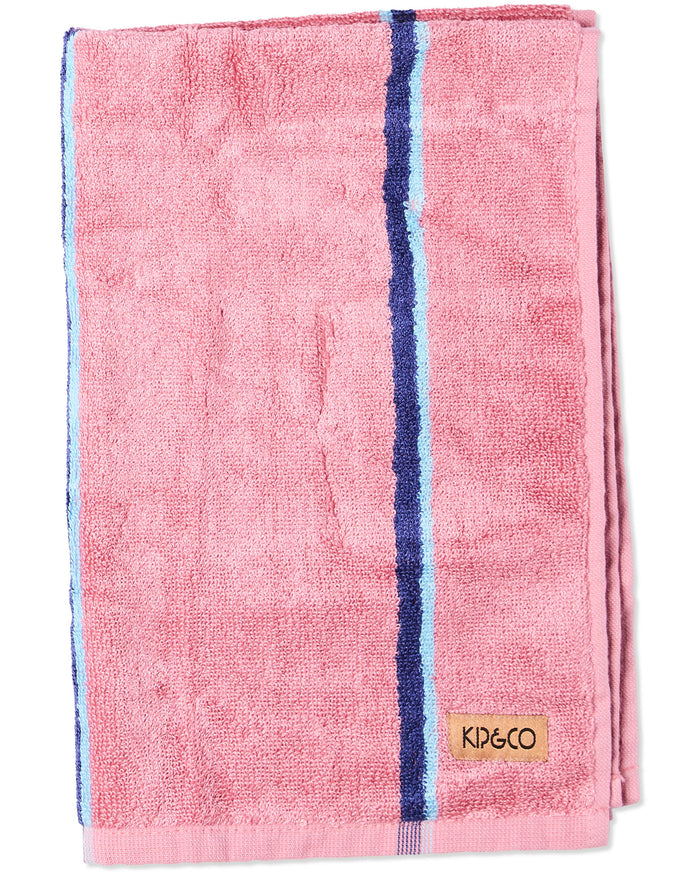 Blushing Stripe Bamboo Terry Hand Towel