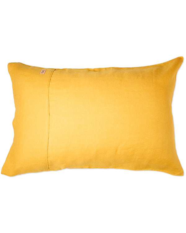 Golden Yellow Linen Pillowcases