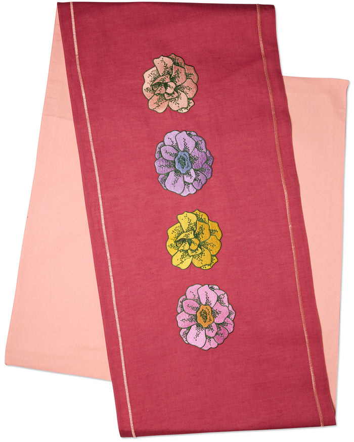 In Bloom Embroidered Table Runner