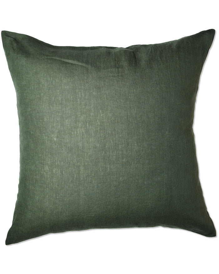 Kombu Green Linen European Pillowcases