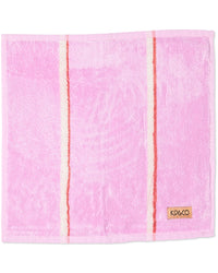 Lavender Field Stripe Bamboo Terry Face Washer