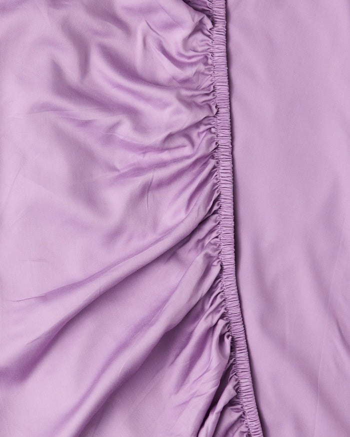 Glow In Amethyst Bamboo Cotton Fitted Sheet
