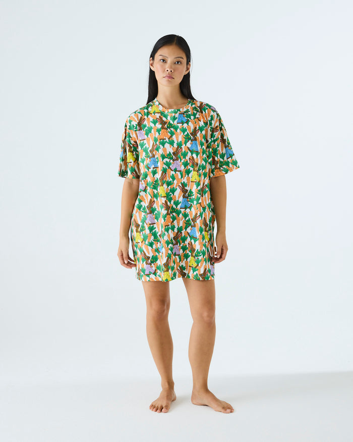 Carrot Joy Adult Organic Cotton Oversize T-shirt Nightie