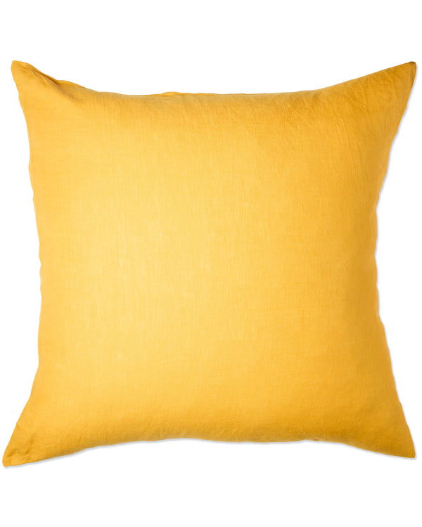 Golden Yellow Linen European Pillowcases