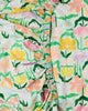 Popping Flowers Green Organic Cotton Fitted Sheet